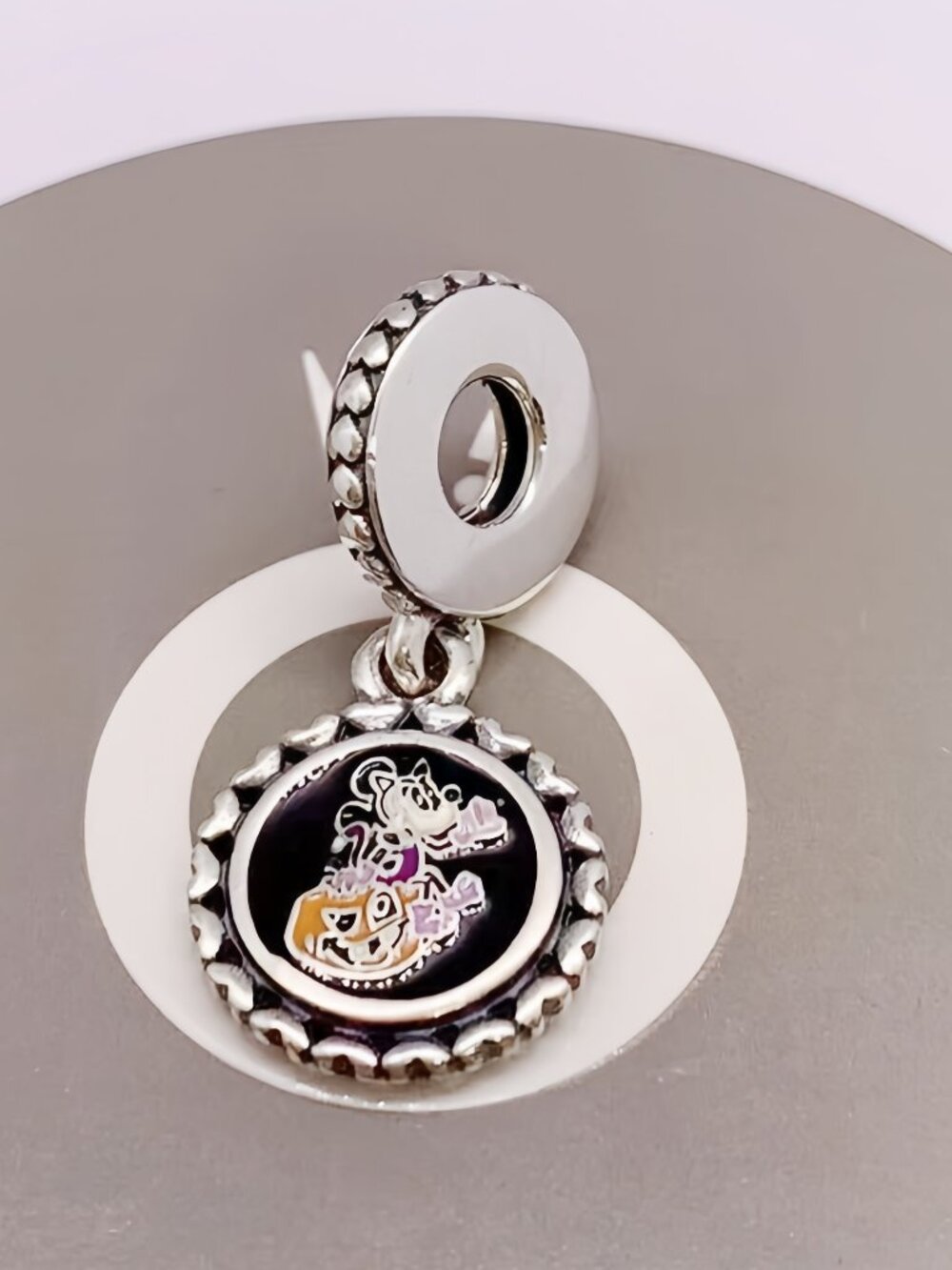 Disney Parks 2022 Halloween Minnie Mouse Boo Ghost Pandora Charm NIB